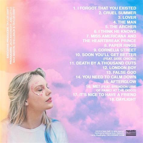 leaked lover songs|Taylor Swift